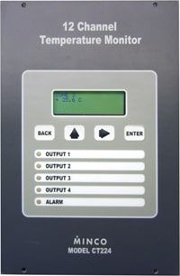 MINCO CT224 12 Channel Temperature/Process Monitor